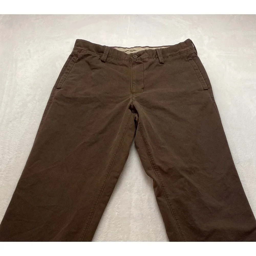 Gap Khakis Mens 35x34 Relaxed Fit Brown Cotton Chino Pants 410042-02-2 Spr 07‎